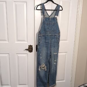 Abercrombie & Fitch Overalls Blue Denim Size Medium